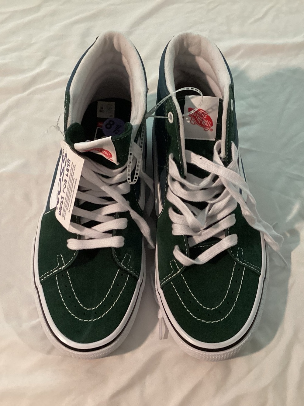 New Black and White Vans High Top Shoes